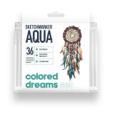    SKETCHMARKER Aqua Colored Dreams 36 