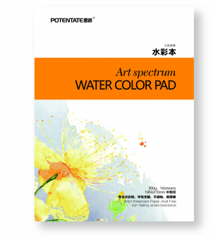  Potentate Watercolor Block (Midium Surface), 16 ,  195 x 135 mm,  300 /