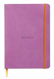 Rhodia Записная книжка в линейку на сшивке с резинкой-фиксатором, A5, лиловый