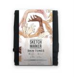 Набор маркеров Sketchmarker Skin tones 12шт оттенки кожи + сумка органайзер