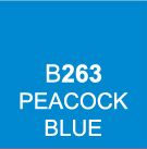 Маркер TOUCH TWIN 263 синий павлин B263