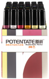 Спиртовые маркеры Potentate Box Set 36 цветов