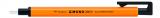 Ластик карандаш Tombow MONO Zero, неоново оранжевый корпус, круглый, 2.3 мм