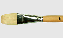 Щетина плоская удлиненная ручка №36