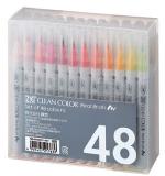 Набор акварельных маркеров ZIG Clean Color Real Brush, 48 цветов