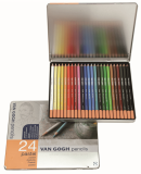 Набор пастельных карандашей VAN GOGH базовый, 24 цв., в жестяной коробке