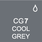 Маркер TOUCH TWIN CG7 холодный серый