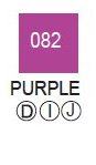 Ручка кисть ZIG Clean Color Real Brush, перо ворс, цвет Purple (Пурпурный)