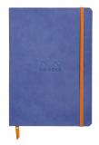 Rhodia Записная книжка в линейку на сшивке с резинкой-фиксатором, A5, синий