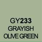 Маркер TOUCH TWIN 233 серо-зеленый оливки GY233