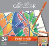 CRETACOLOR FINE ART PASTEL, набор пастельных карандашей в металлической коробке, 24 цвета