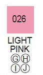Ручка кисть ZIG Clean Color Real Brush, перо ворс, цвет Light Pink (Светло розовый)