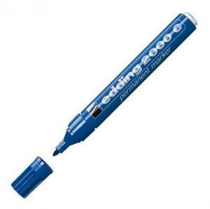 Перманентный маркер круглый, толщина линии 1,5-3 мм, синий