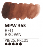 Акварель Mijello "Mission Silver Pan" 363 Красно-коричневый