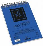 Альбом XL Mix-Media для смешанных техник 300гр/м, Среднее зерно, 14,8х21см, 15л, спираль по короткой
