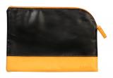 Сумка Rhodiarama, 16x22 см, черный, на молнии, иск. кожа