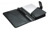 Pentel Подарочный набор: гелевая ручка EnerGelRoller, металлический корпус, черная, 0,5 мм и блокнот