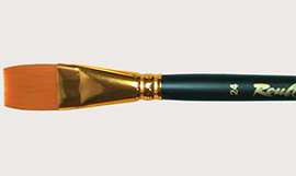 Синтетика плоская удлиненная черная ручка № 24