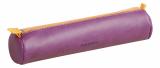 Пенал Rhodiarama, 215х50 мм, фиолетовый, кожаный, круглый
