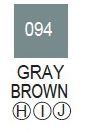 Ручка кисть ZIG Clean Color Real Brush, перо ворс, цвет Gray Brown (Коричневый серый)