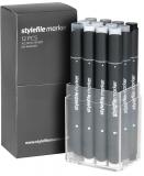 Набор маркеров STYLEFILE 12шт оттенки серый нейтральный