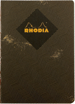 Блокнот Rhodia HERITAGE, А5, черный chevrons