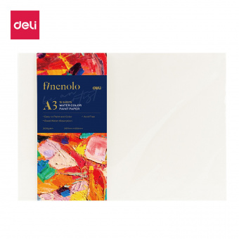 Бумага для акварели Finenolo 300г/м2 (целлюлоза) A3 16 листов в пластиковой упаковке