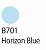 Маркер MARVY LePlume с наконечником кисть B701 HORIZON BLUE