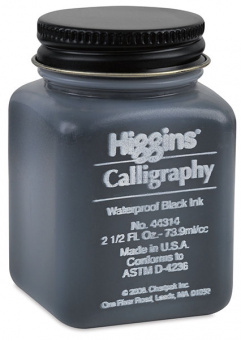 Higgins BLACK CALLIGRAPHY пигментные чернила 2.5 OZ (73,9 мл)