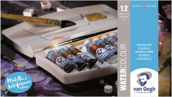 Набор акварельных красок Van Gogh "Specialty" 12туб*10мл (интерферентные + металлики) + кисть пласти